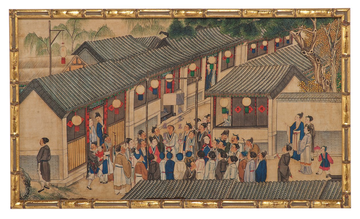 Jedna ze čtyřiadvaceti scén ze Snu o Rudé komnatě od School Chinese