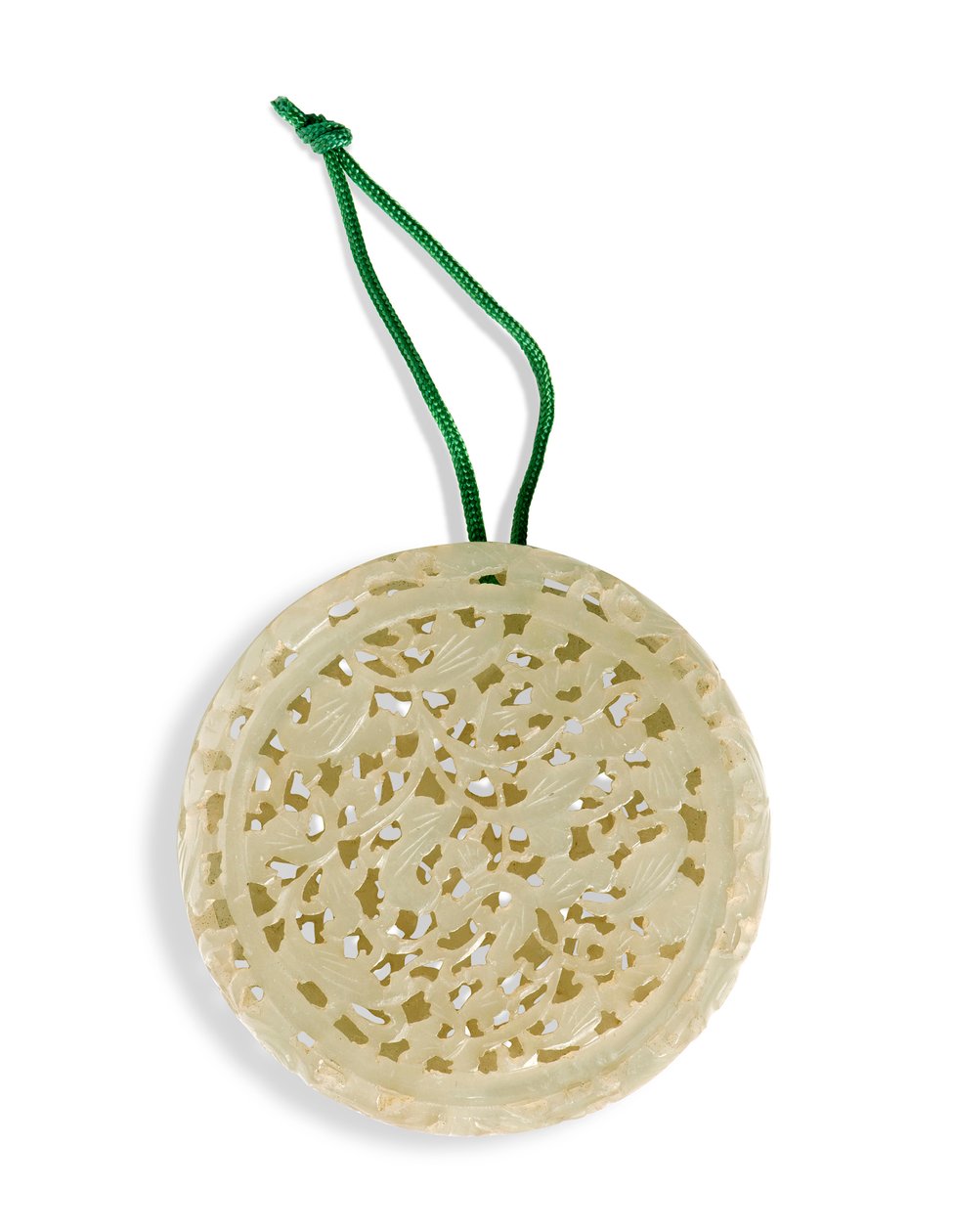 Síťovaný dvoudílný kruhový parfumér (bílý nefrit) od School Chinese