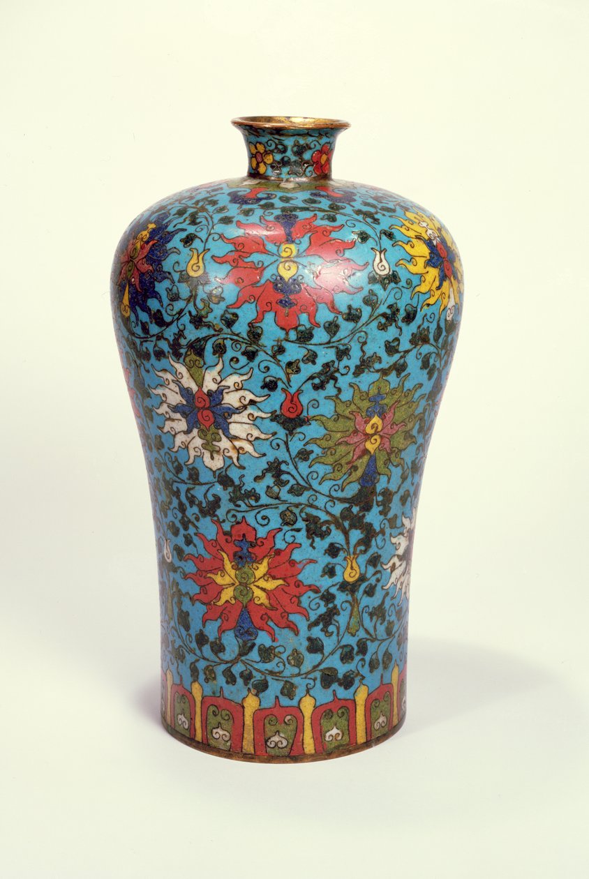 Váza (cloisonne smalt) od School Chinese