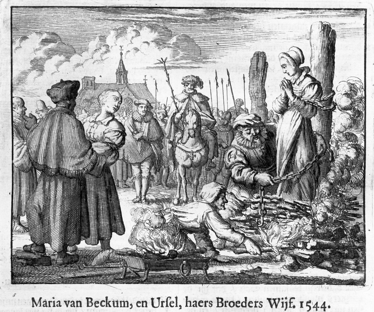 Upálení Marie a Ursuly van Beckumových, Deventer od School Dutch