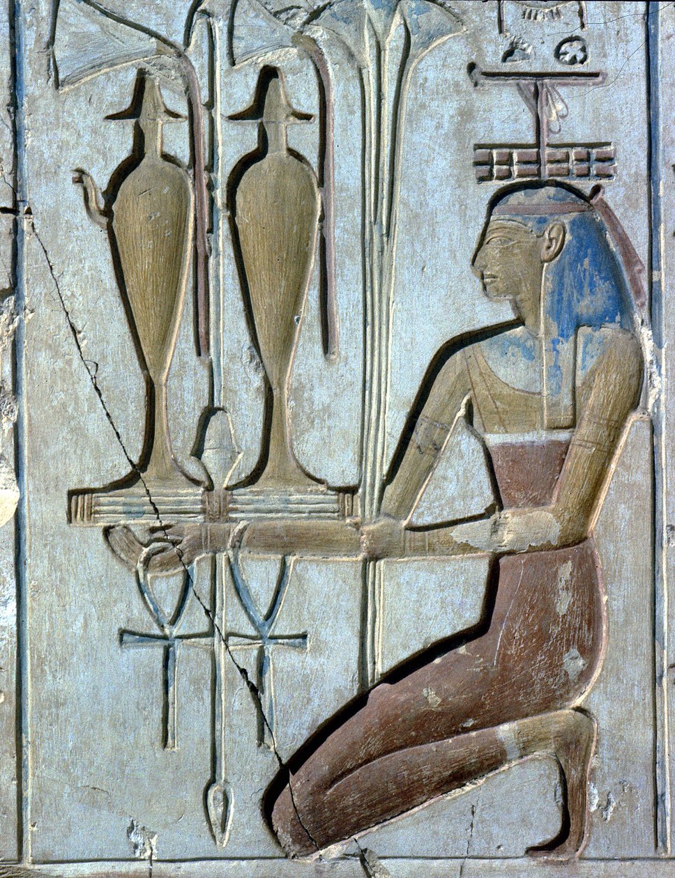 Abydos: Chrám Setiho I. zasvěcený bohu Osirisovi. od School Egyptian