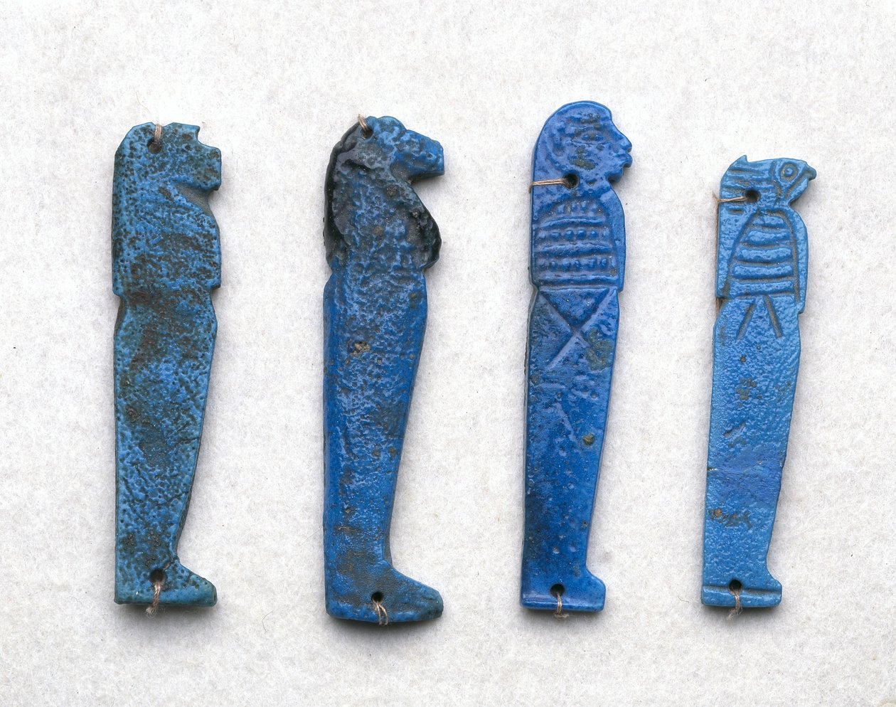 Amulet Syna Hora, řecko-římské období, 332 př. nl-395 n. l. (modrá fajáns) od School Egyptian