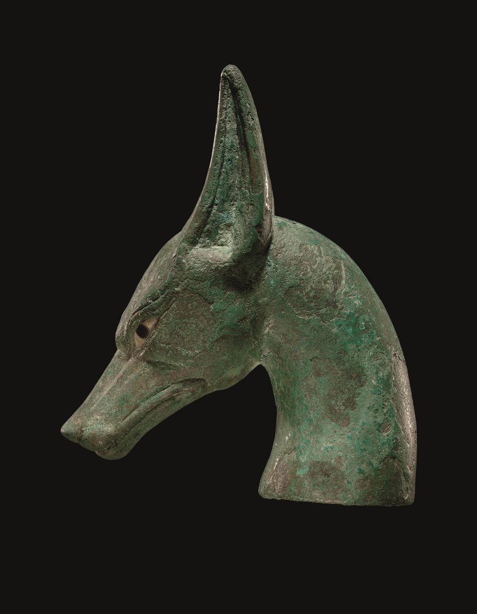 Egyptská bronzová žezlová koncovka od School Egyptian