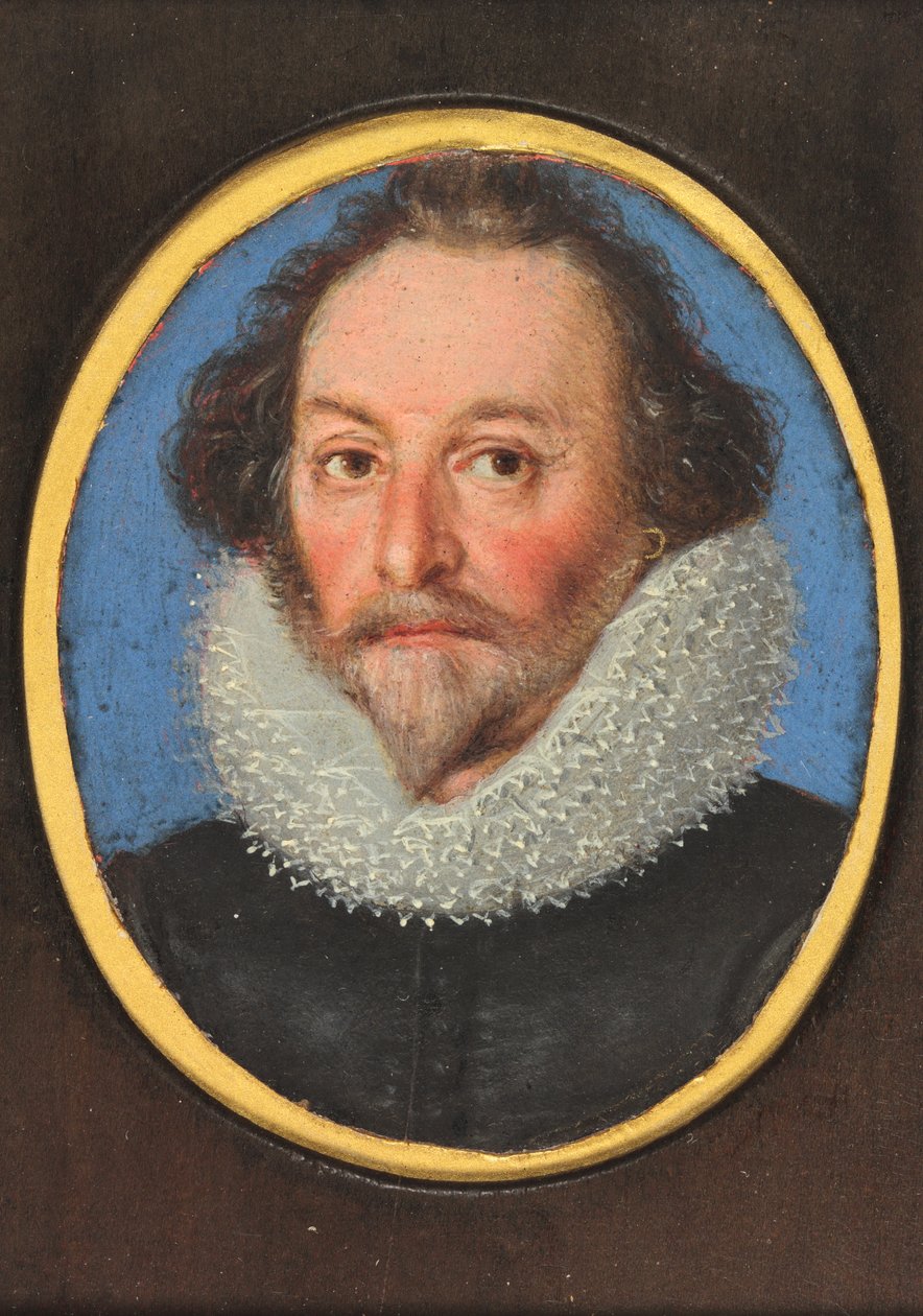 Gentleman jménem William Shakespeare (akvarel na pergamenu) od School English