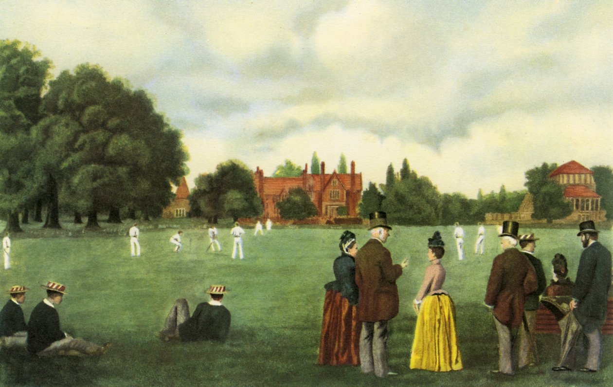 Big Side Cricket, Rugby School, Anglie, z knihy 
