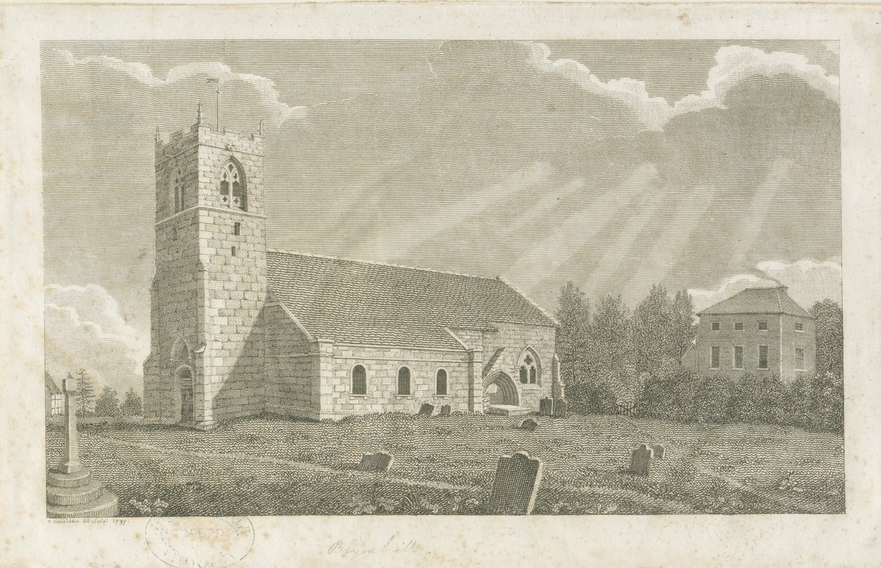 Blymhill Church: rytina od School English