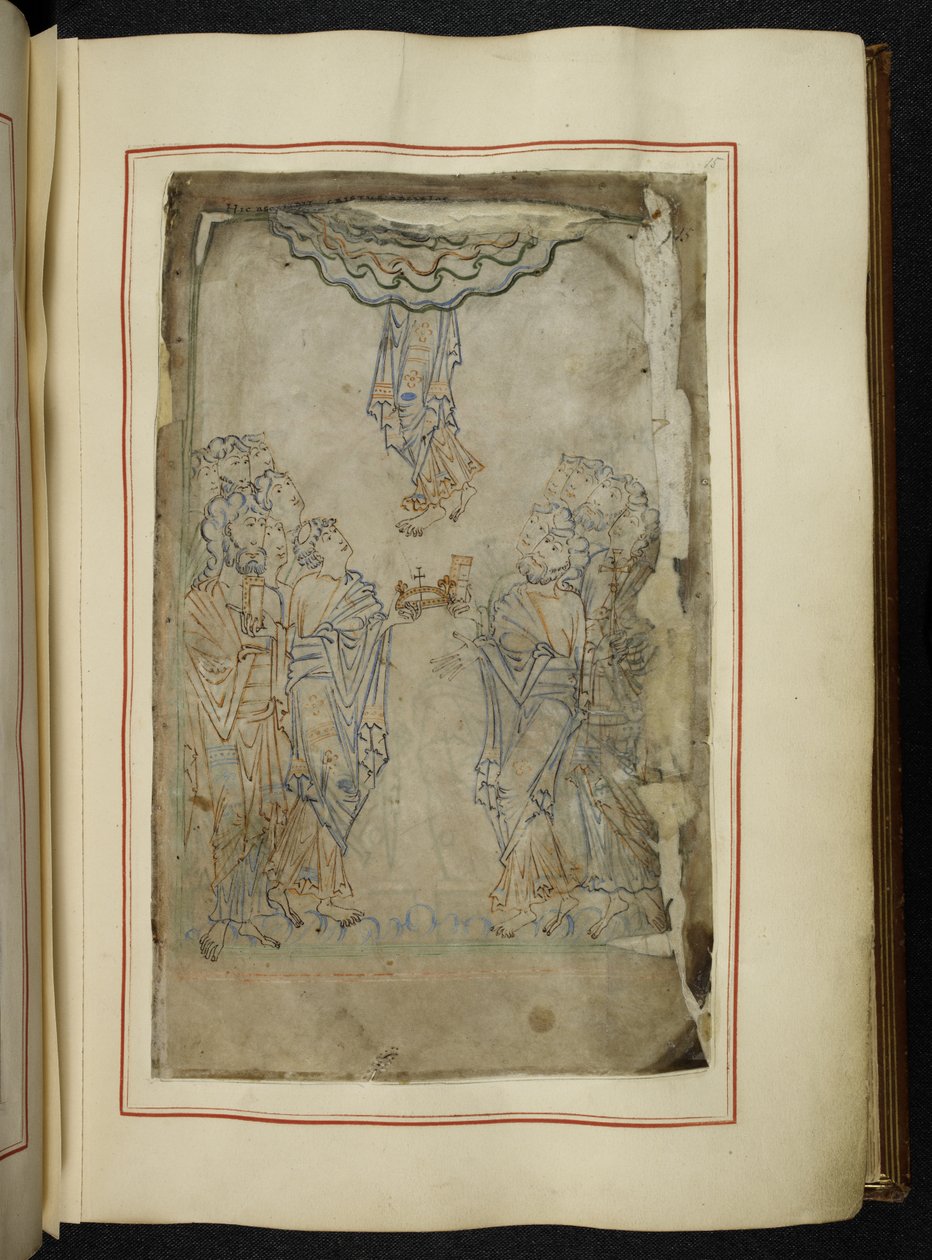 Bavlna MS tiberius C VI f.15r žaltář (