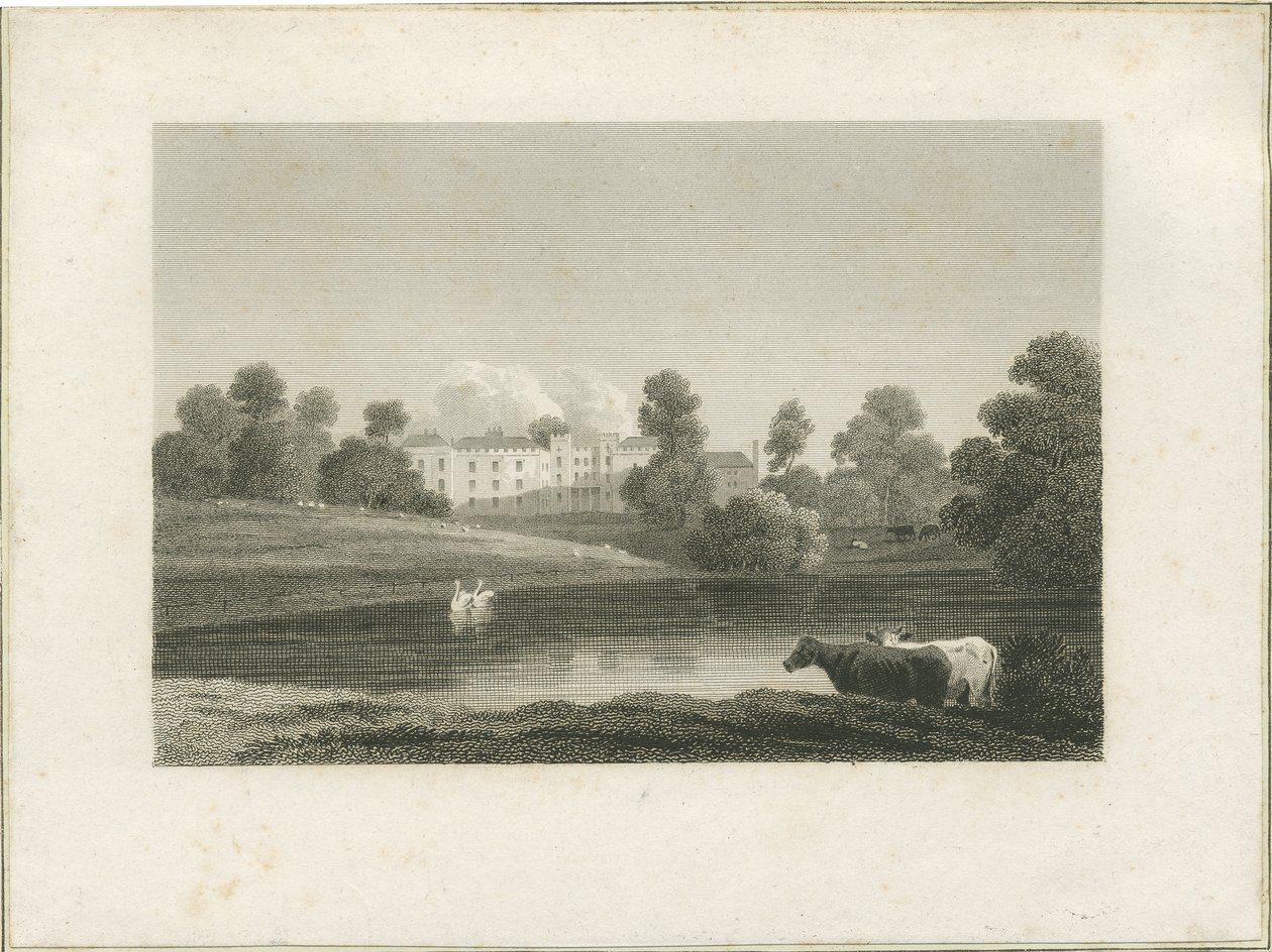 Enville Hall: rytina a [?konec 18. století] (tisk) od School English