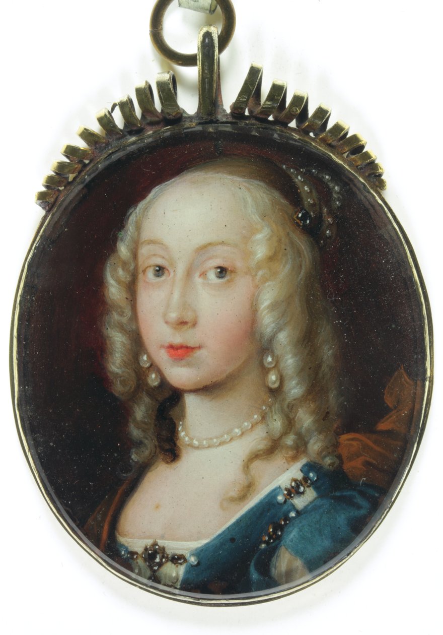 Lady Frances Cavendish, hraběnka z Bolingbroke (smalt) od School English