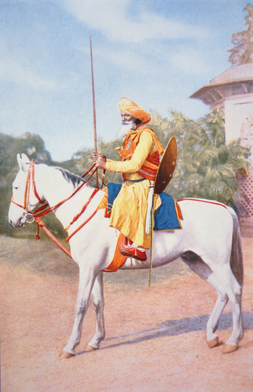 Maratha Horse Warrior of India (barva lito) od School English