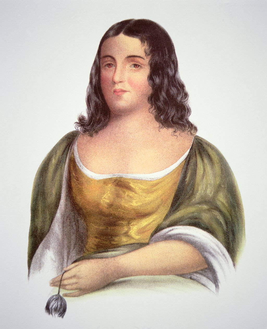 Pocahontas (asi 1595-1617) (barevné lito) od School English