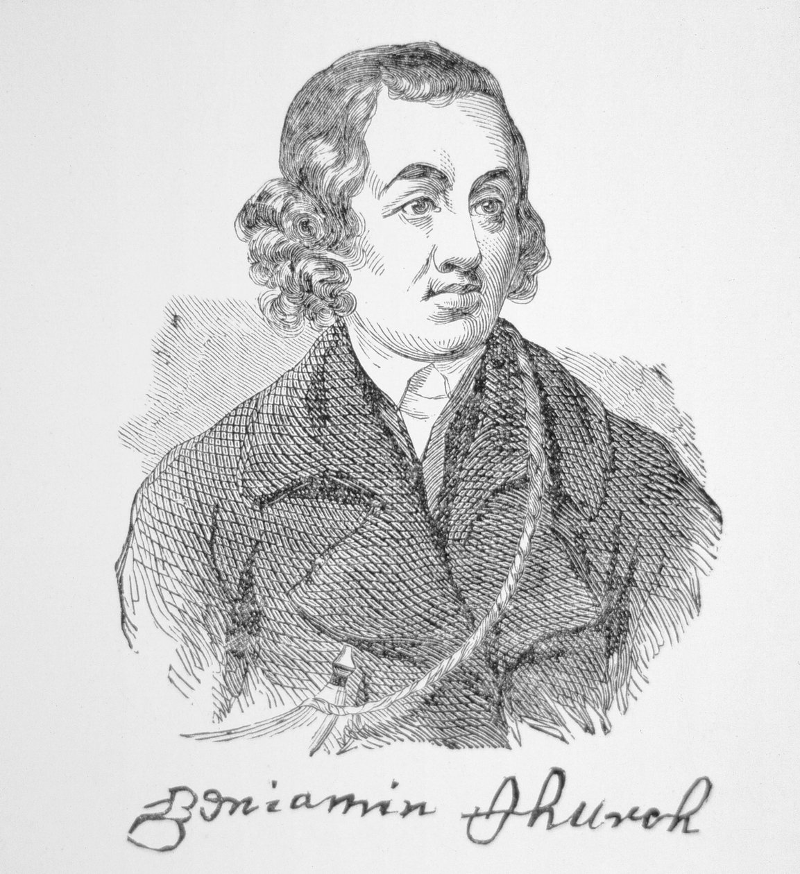 Portrét Benjamina Churche (rytina) od School English