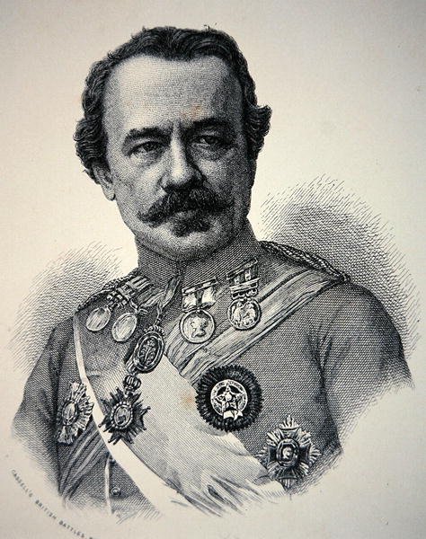 Sir James Outram (litho) od School English