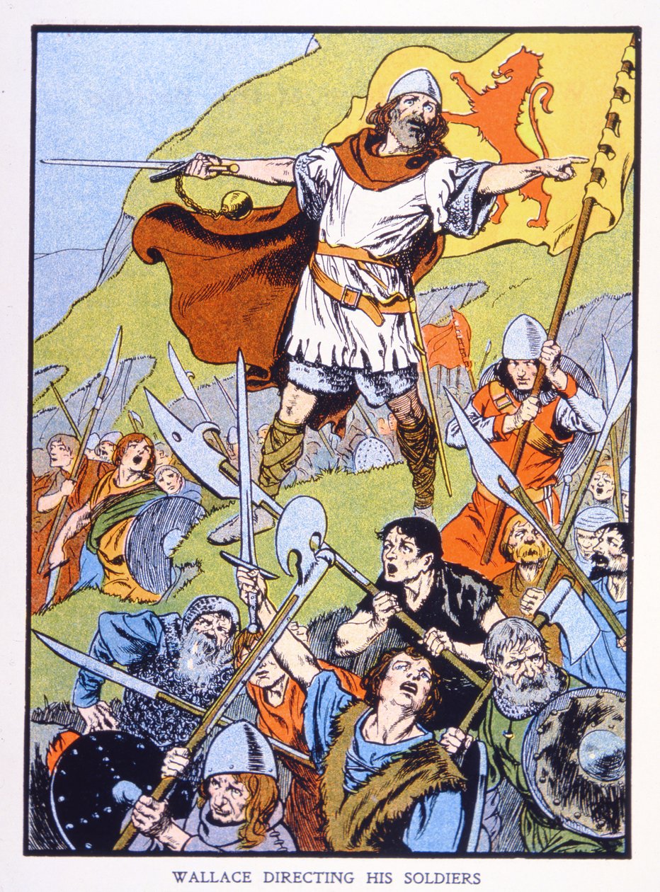 William Wallace řídí své vojáky (barevné lito) od School English