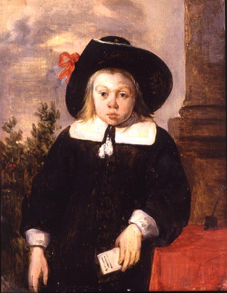 Portrét chlapce, cca 1650 (olej na panelu) od School Flemish