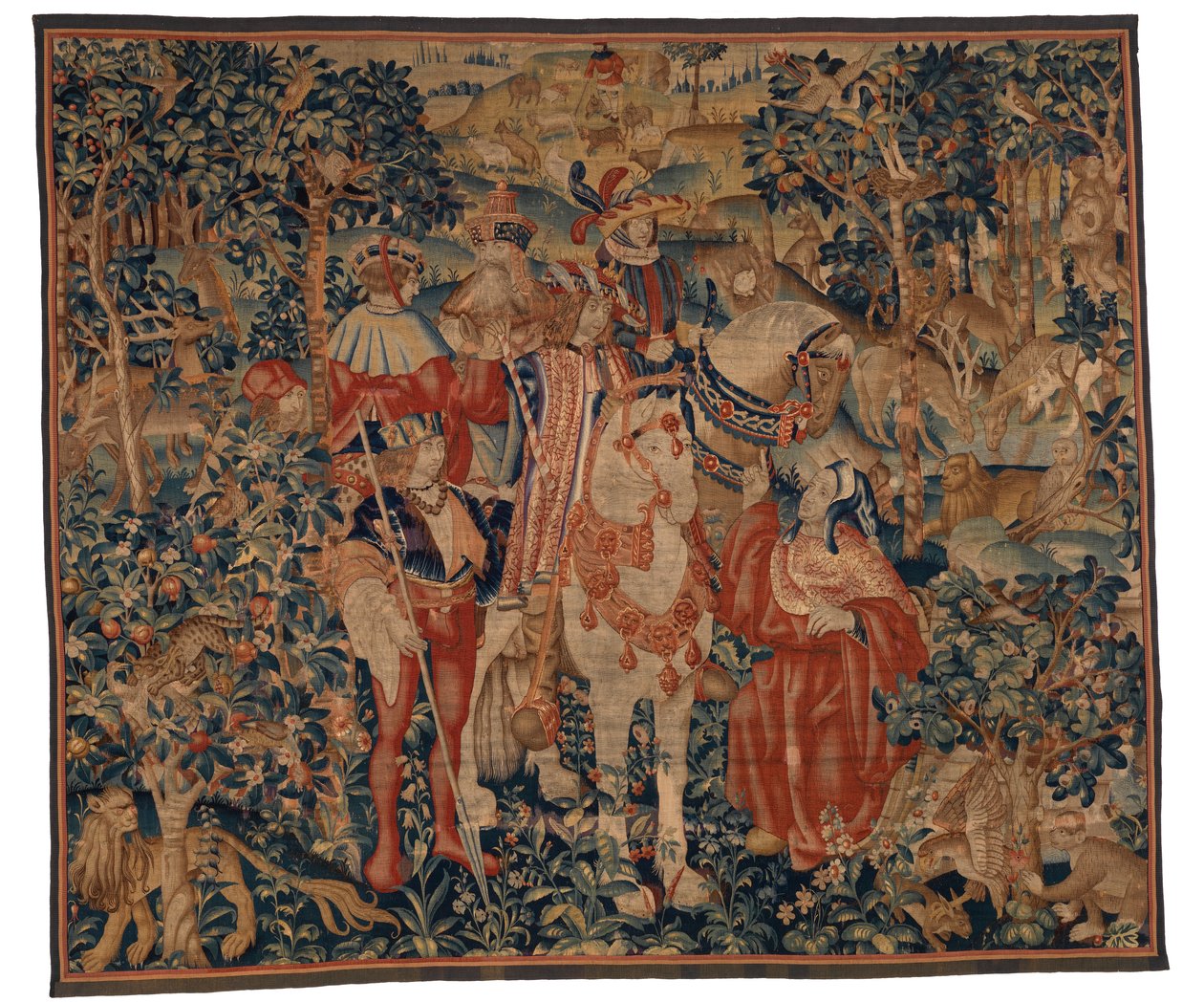 Tapiserie, Alexander a Diogenes, konec 15.-začátek 16. století (vlna a hedvábí) od School Franco Flemish