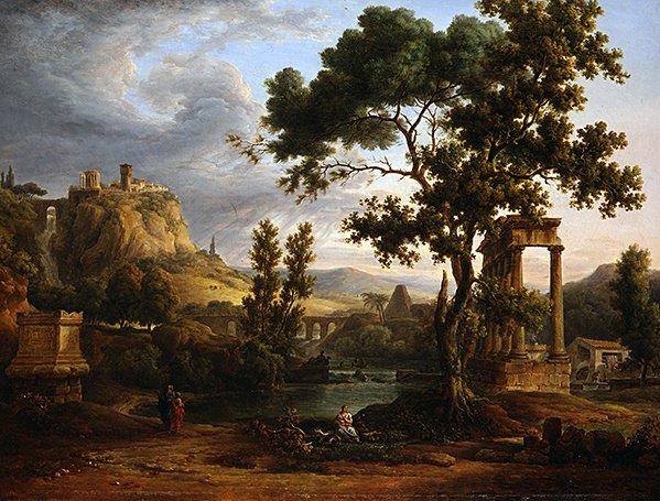 Arkádské capriccio od School French