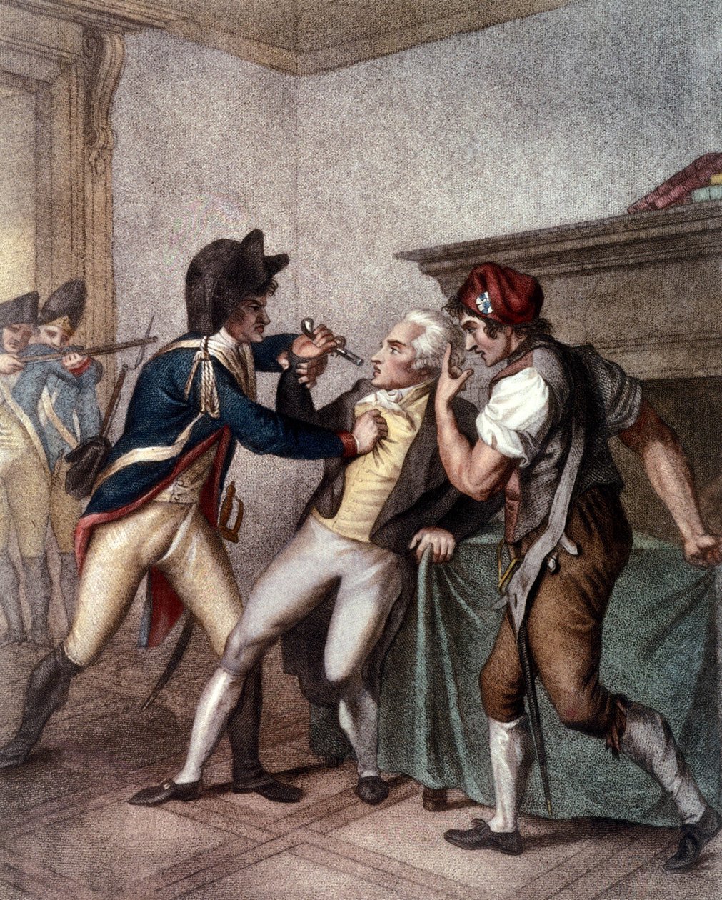 Zatčení Maximiliena de Robespierre 27. července od School French