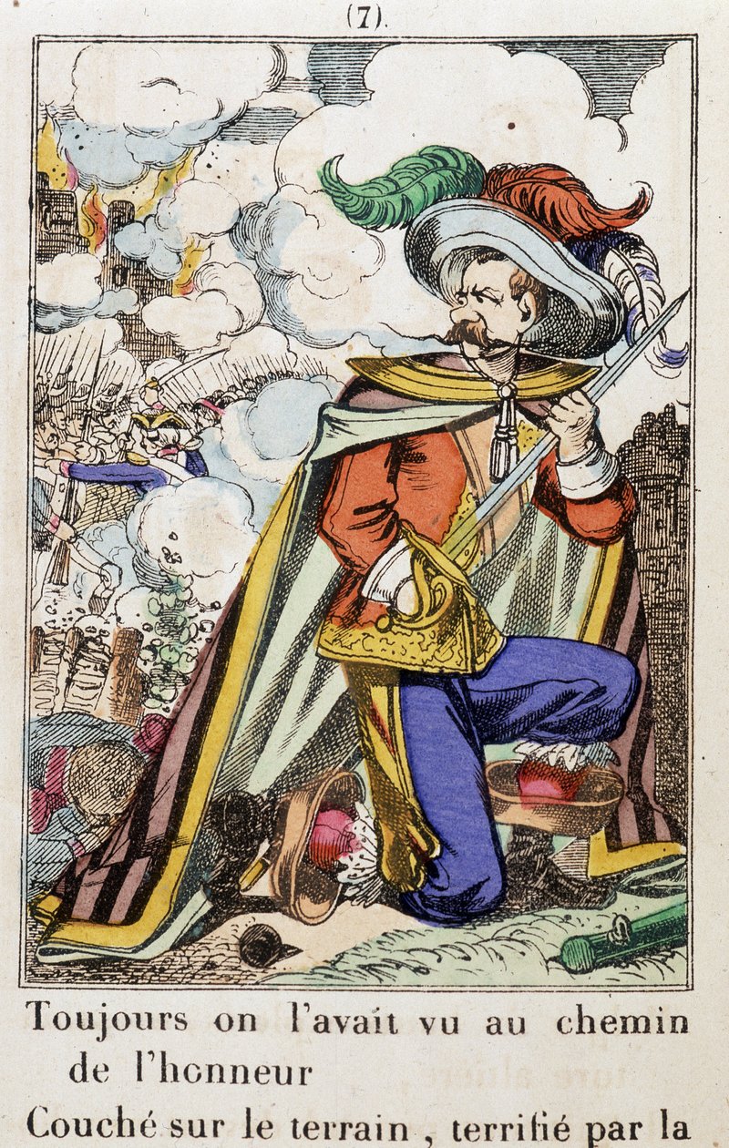 Kapitán Fracasse – Obraz Epinalu „Vždy jsme ho viděli na čestné cestě...““ román Theophila Gautiera (1811-1872) od School French