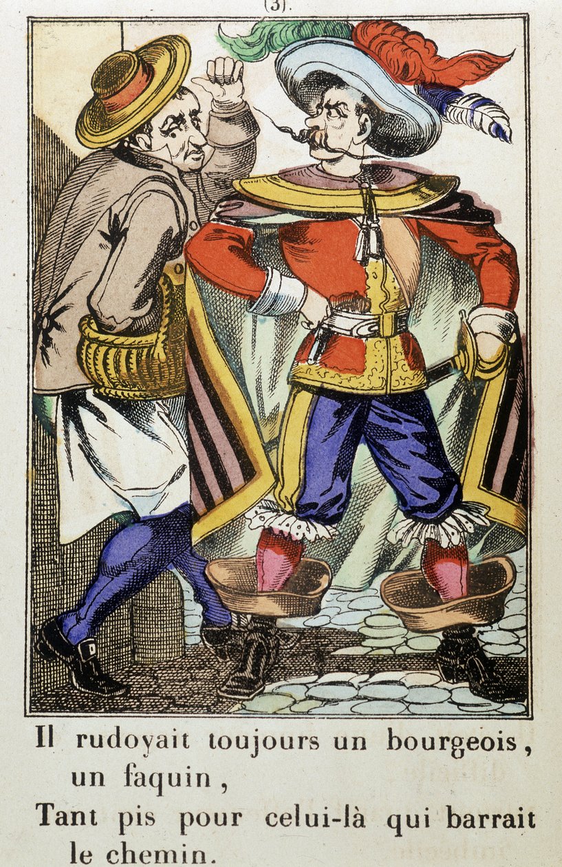 Kapitán Fracasse: „Vždy dělal buržoazního...“ román Theophila Gautiera (1811-1872) - Obrázek Epinal od School French