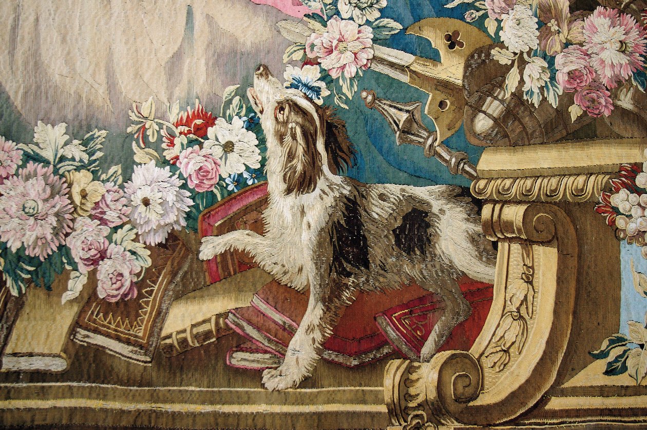 Detail z jedné z gobelínových tapisérií v Regent