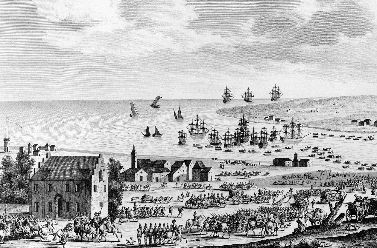 Evakuace Holandska ruským Anglo a kapitulace vévody z Yorku dne 10. mlhy An VIII (1. listopadu od School French