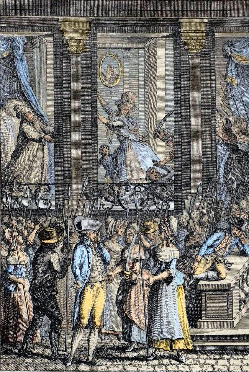 Francouzská revoluce – Strašná noc z 5. na 6. října 1789 ve Versailles – agrese Ludvíka XVI. a Marie Antoinetty – od School French