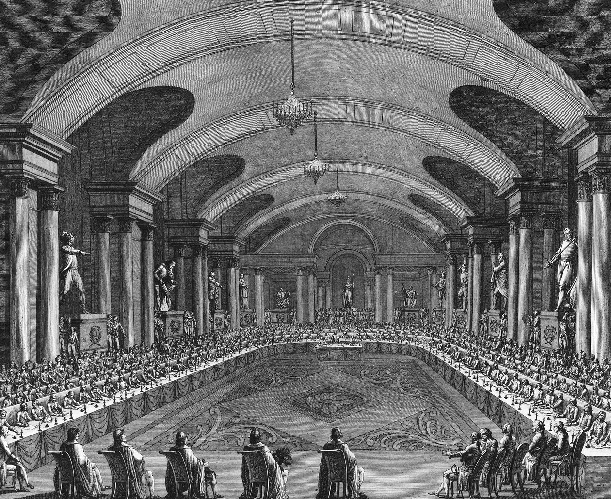 Francouzská revoluce: První setkání v Národním institutu na 15. zárodečném roce IV (4. dubna od School French