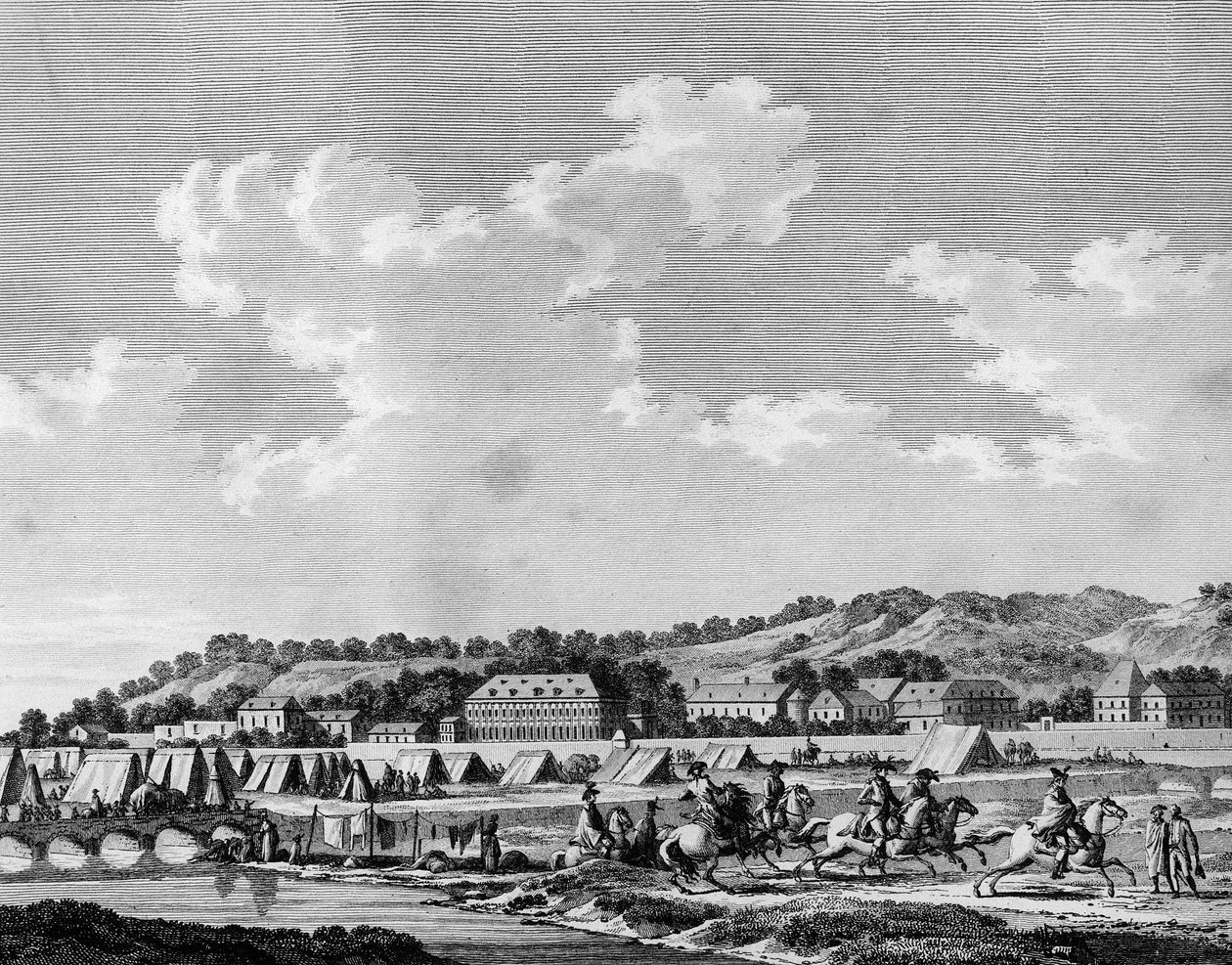Francouzská revoluce a kontrarevoluční hnutí: Prohlášení zrádce národa Gilbert du Motier de La Fayette (1757-1834) tajně opustil tábor před Sedanem 19. srpna 1792 s Cesarem de Latour Maubourg (Latour-Maubourg), Alexandrem de Lameth a od School French