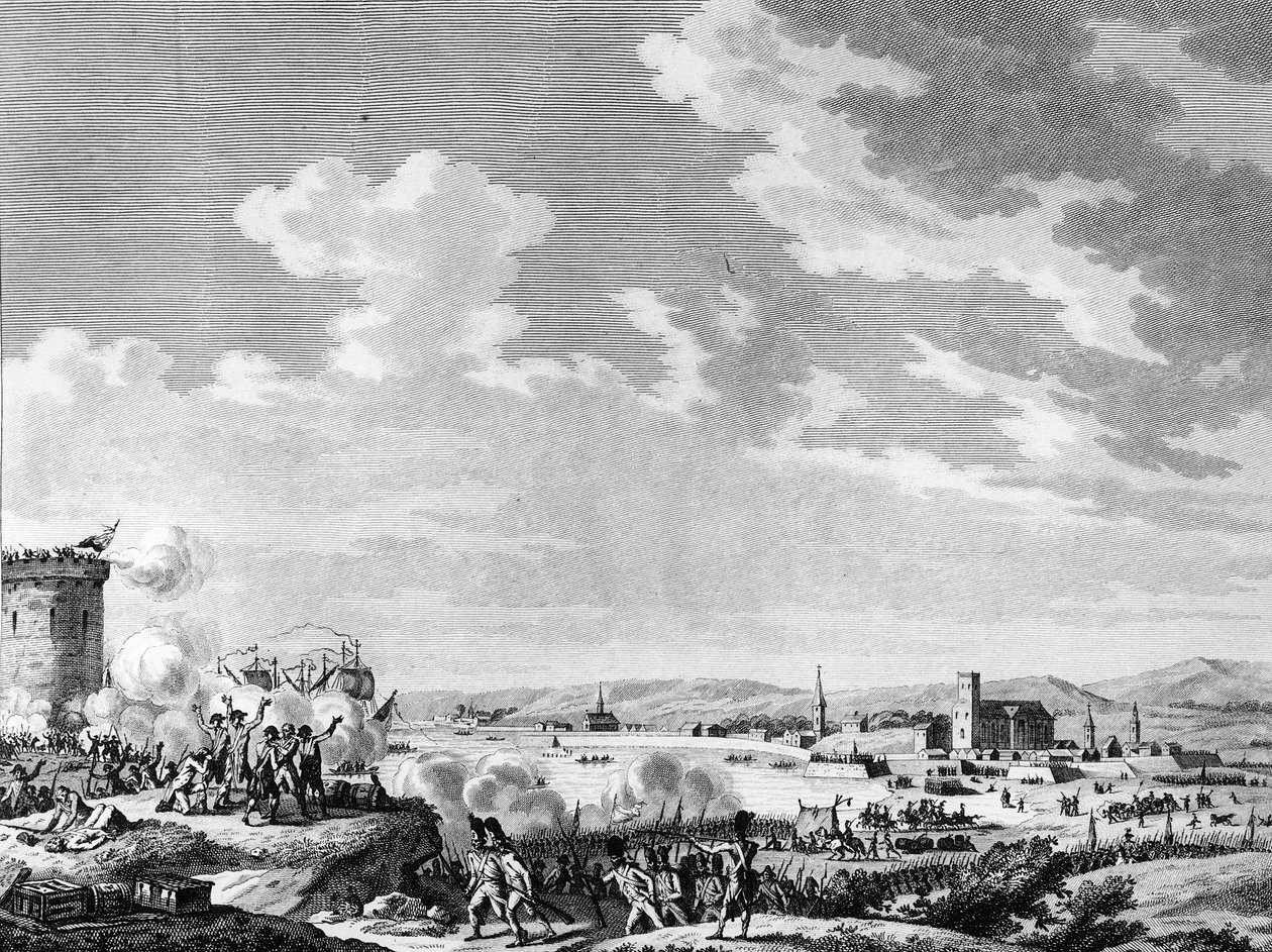 Francouzská revoluce a protirevoluční hnutí: Vítězství, které vyhráli Francouzi u Quiberonu 21. července 1795 proti roajalistům a armádě Velké Británie. Paříž, knihovna Ústavu dějin revoluce od School French