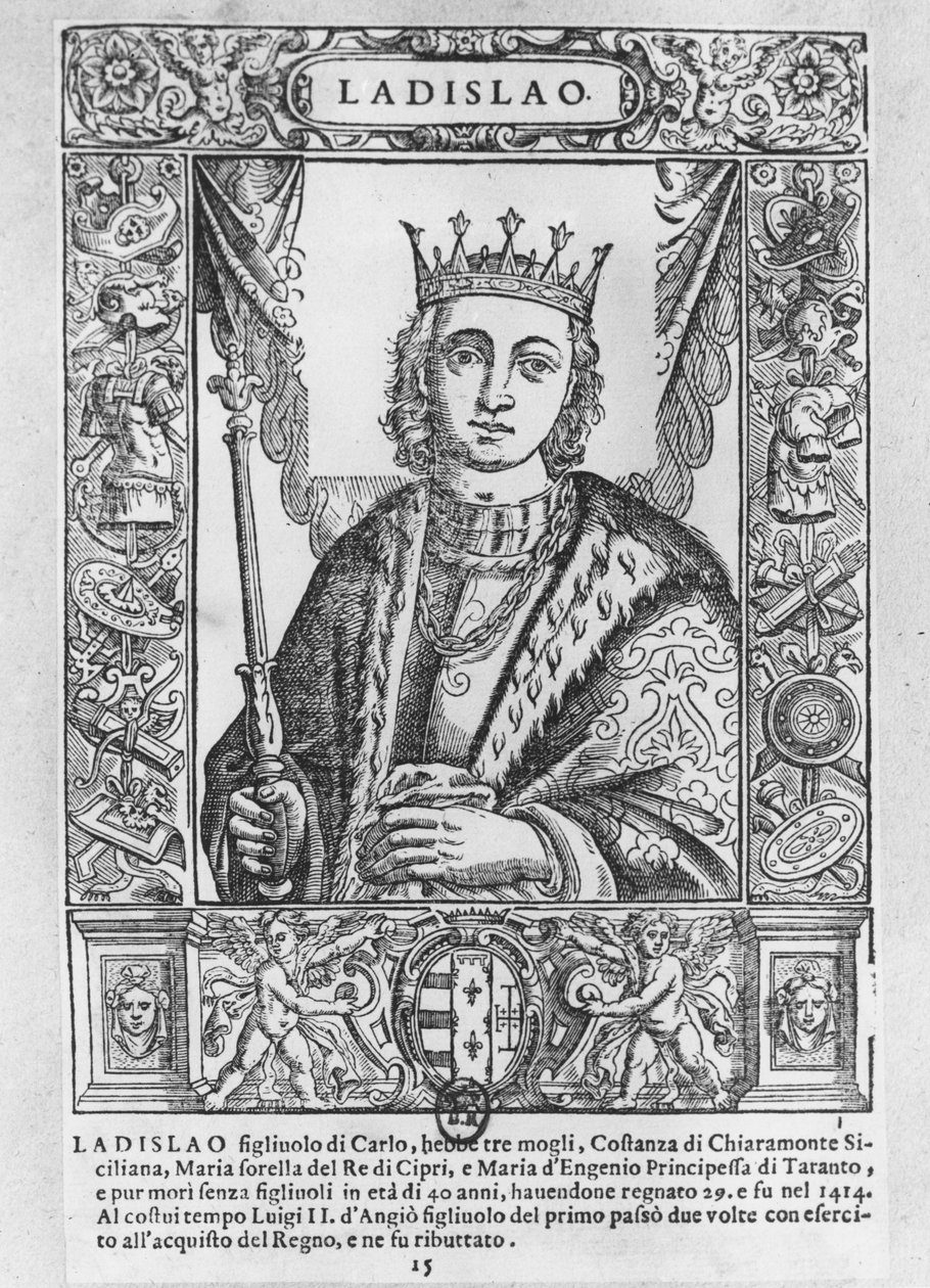 Ladislaus Magnanimous (rytina) od School French