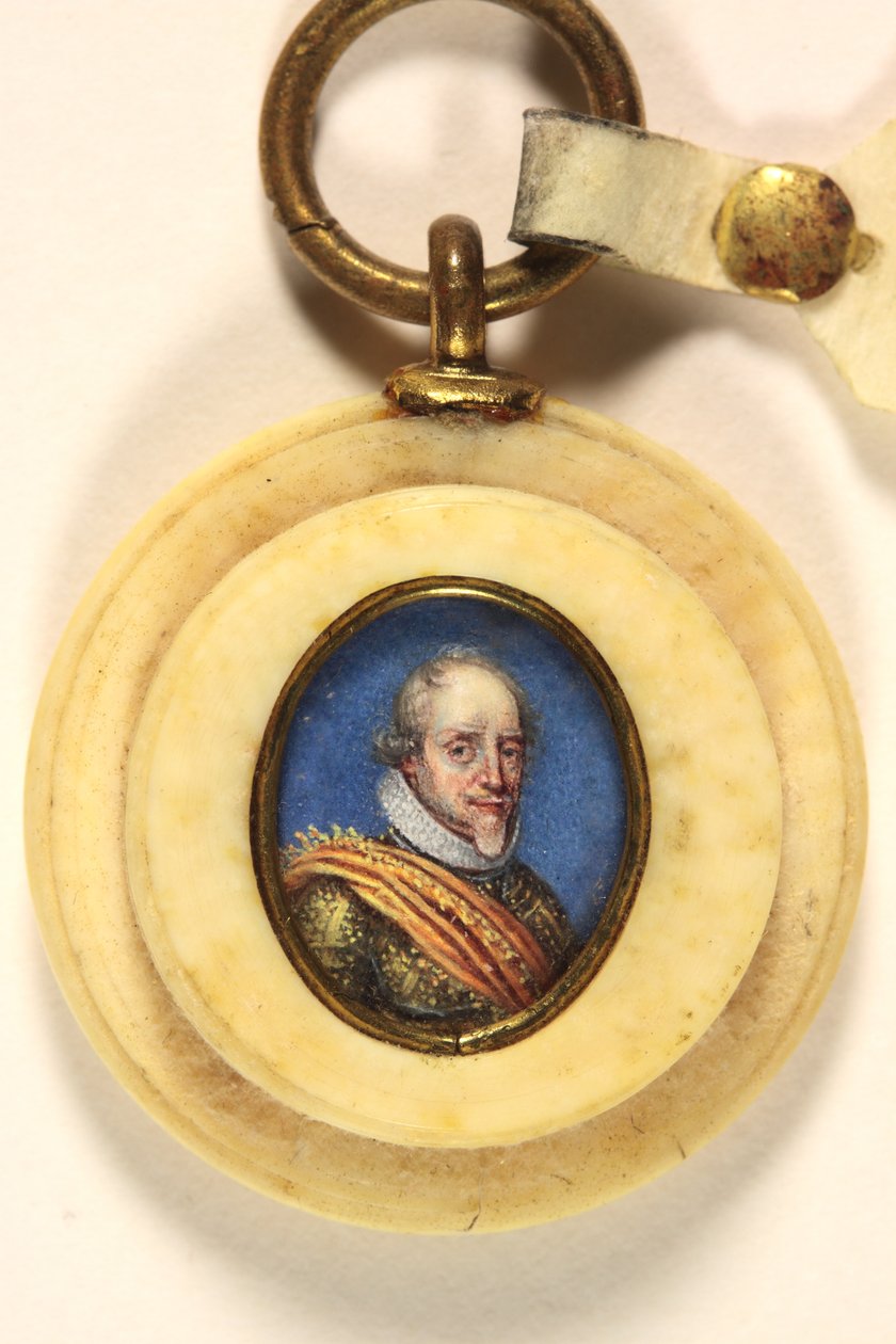 Maurice, princ z pomeranče (akvarel na pergamenu) od School French