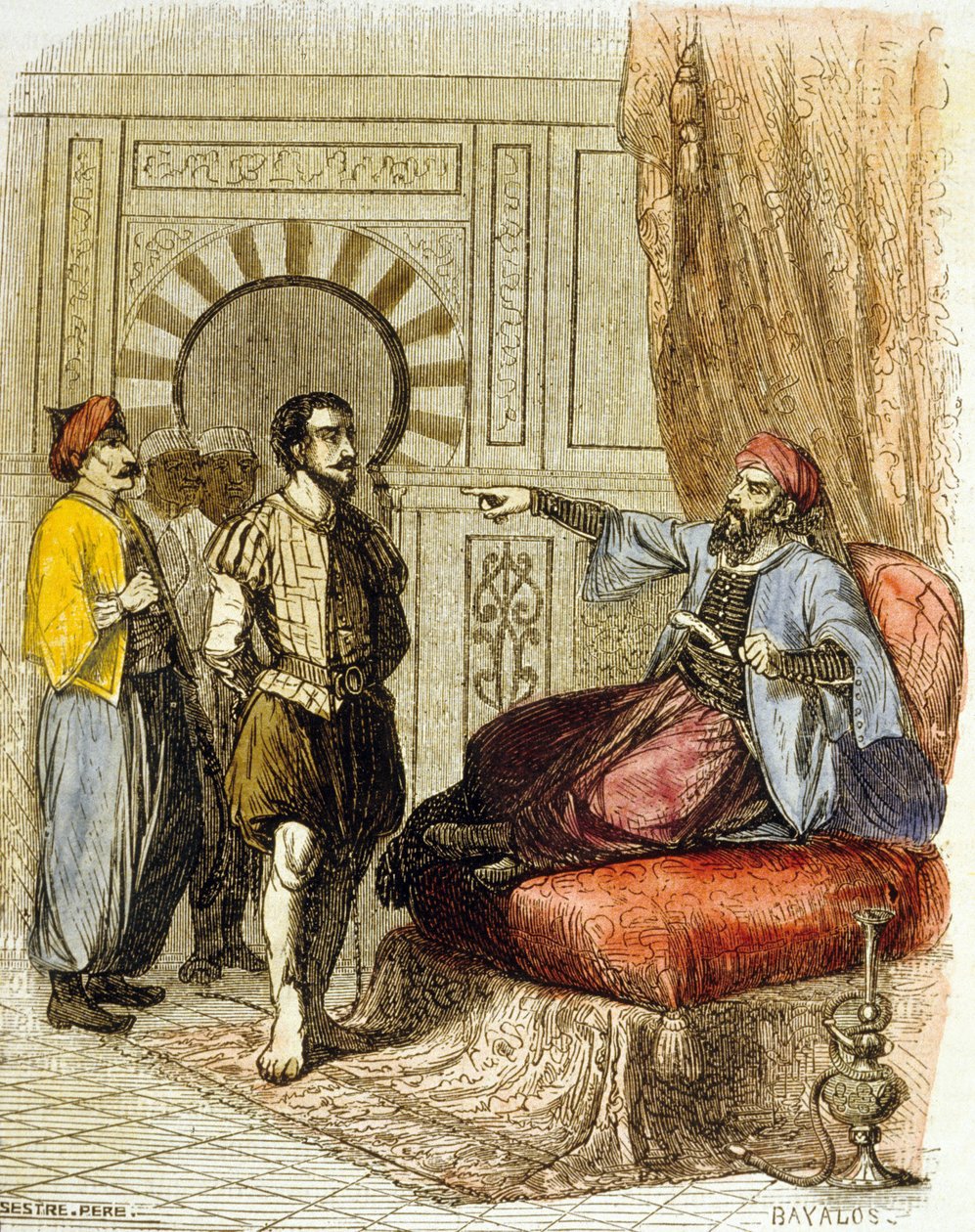 Miguel Cervantes před Azan Baja od School French