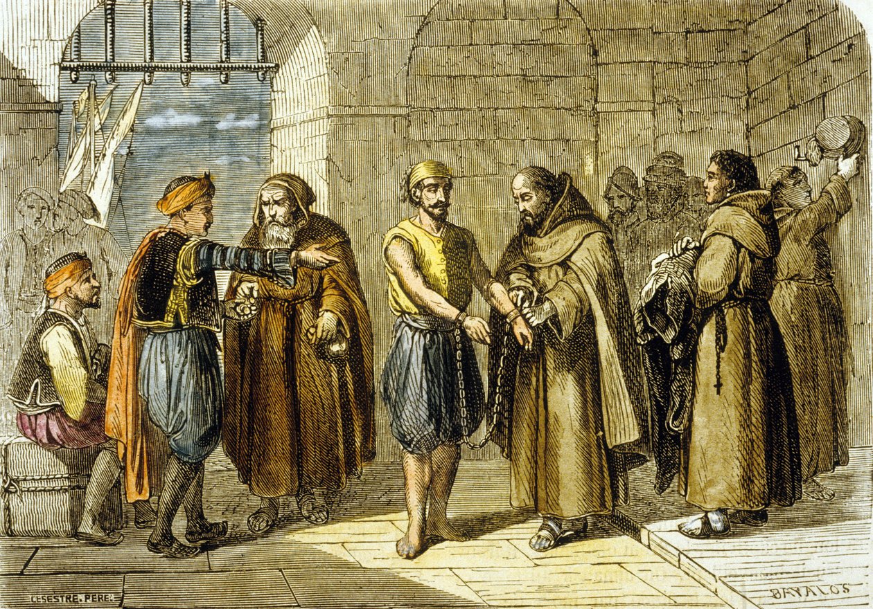 Miguel de Cervantes zachráněn otci vykoupení od School French