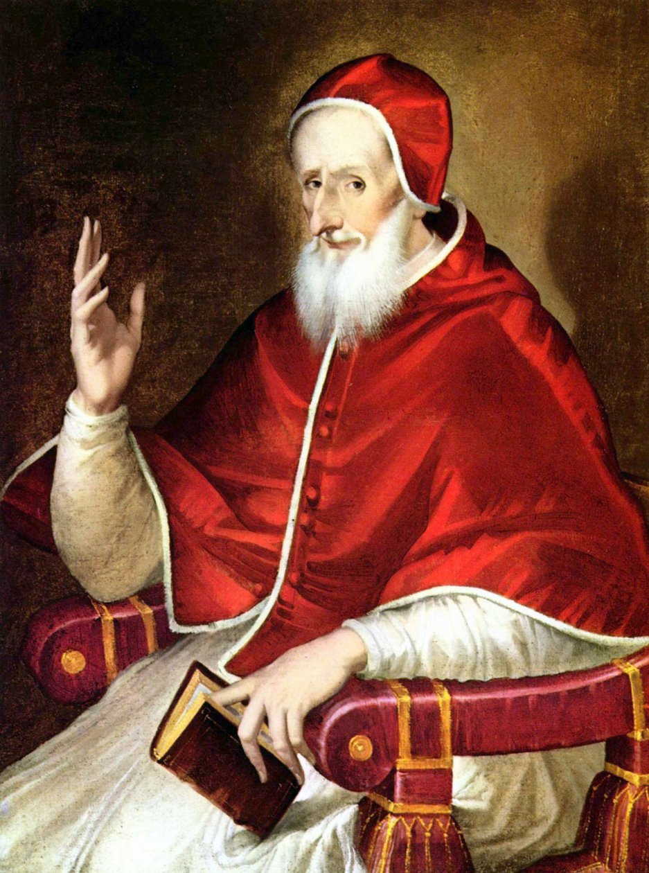 Papež Pius V. (Antonio Michele Ghislieri) papež v letech 1566-1572 od School French