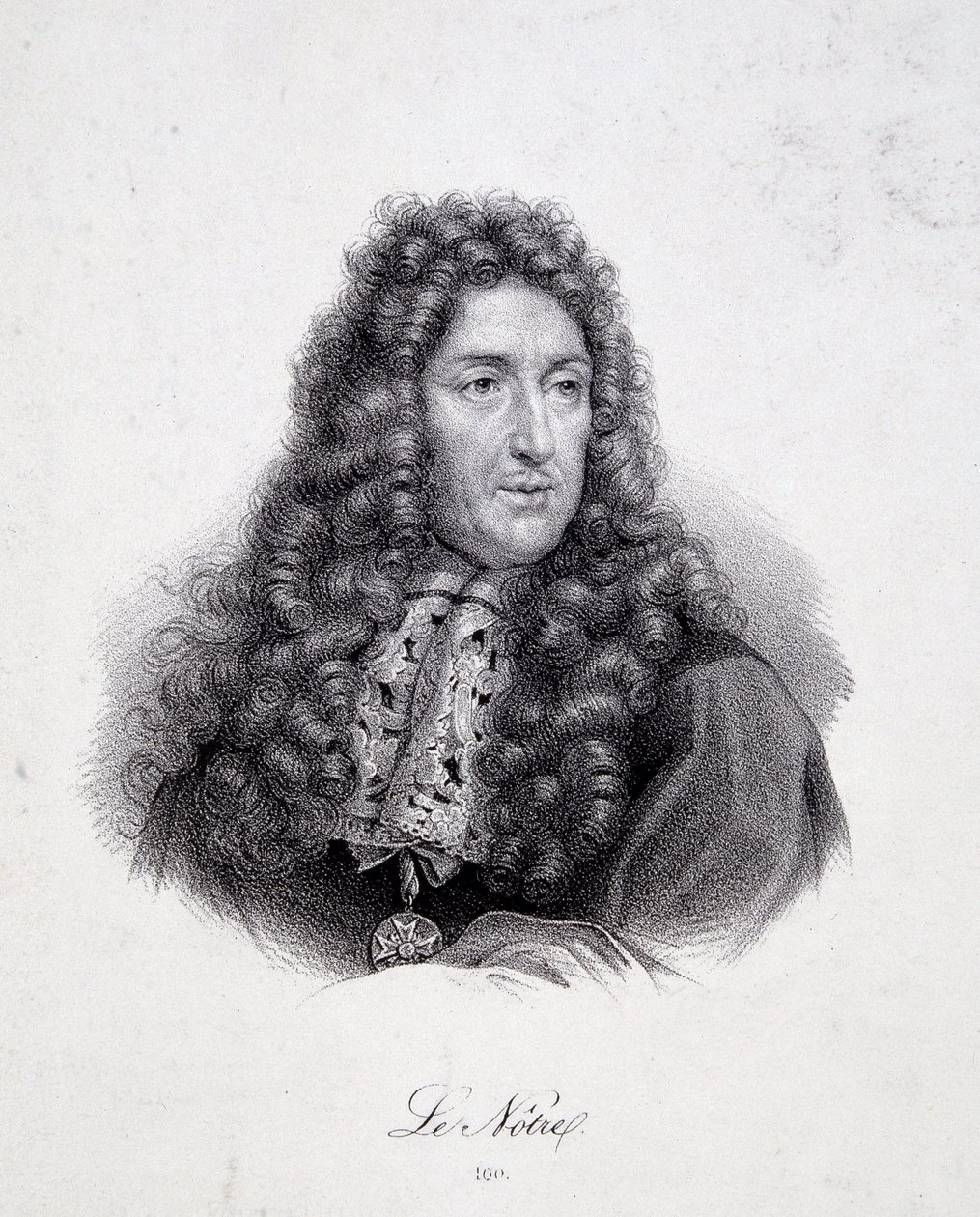 Portrét Andre Le Notre (Lenotre od School French