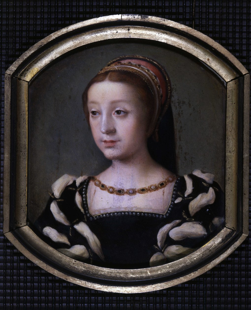 Renée z Francie (1510-1575), vévodkyně z Chartres a Montargis poté Ferrara, mladší dcera Ludvíka XII. a Anny Bretaňské. opis M. Juilleau od School French