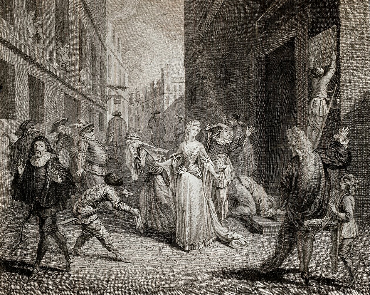 Teror (1793-1794): Italští komici (interpretující postavy z Commedia dell
