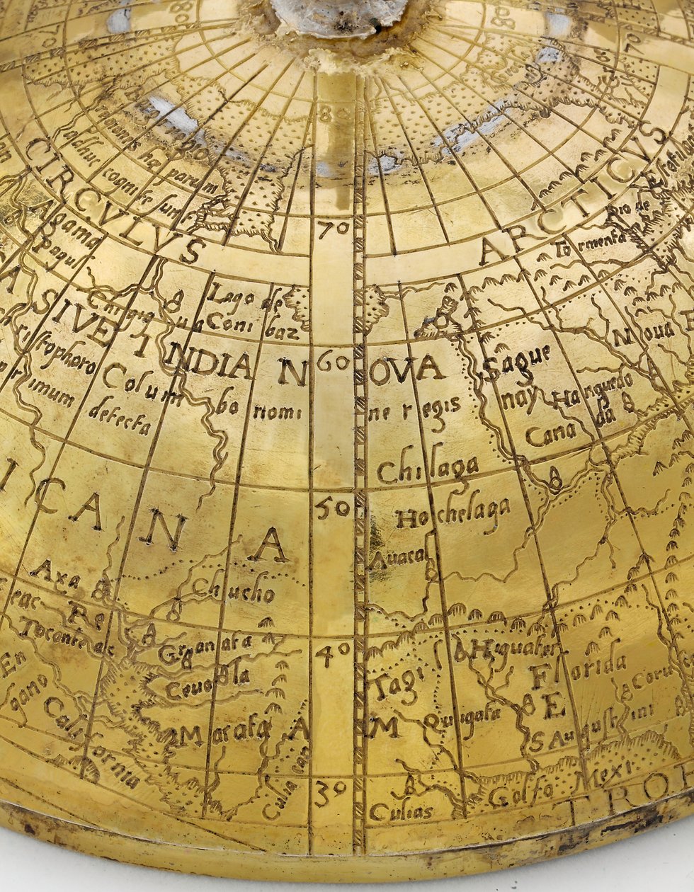 Vzácný kontinentální glóbusový pohár, severoněmecký nebo vlámský, cca 1600 (stříbrně zlacený) (detail 438767) od School German