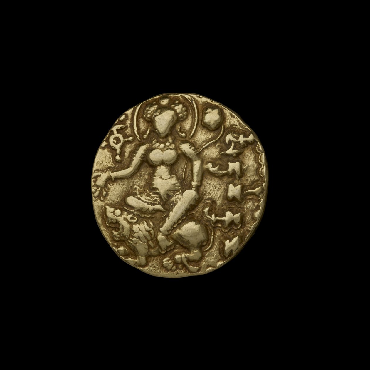 Gupta Coin, AD 375-415 (zlato) od School Indian