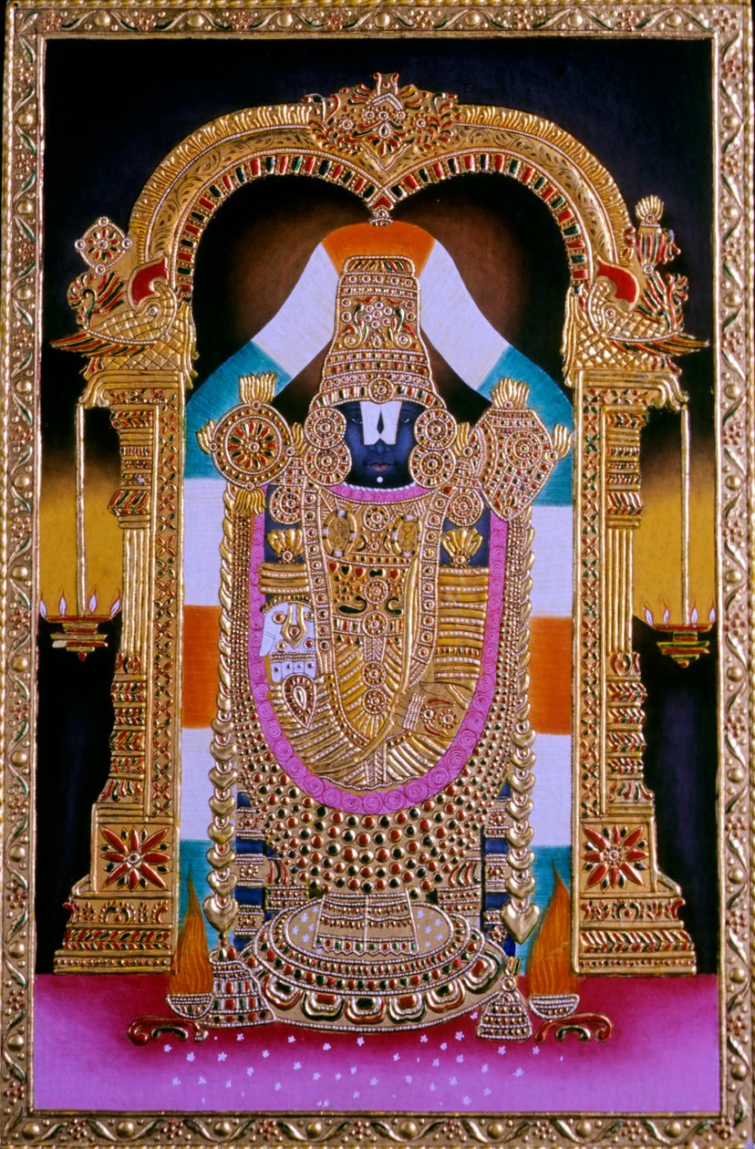 Miniatura Pána Tirupati Balaji, Indie od School Indian