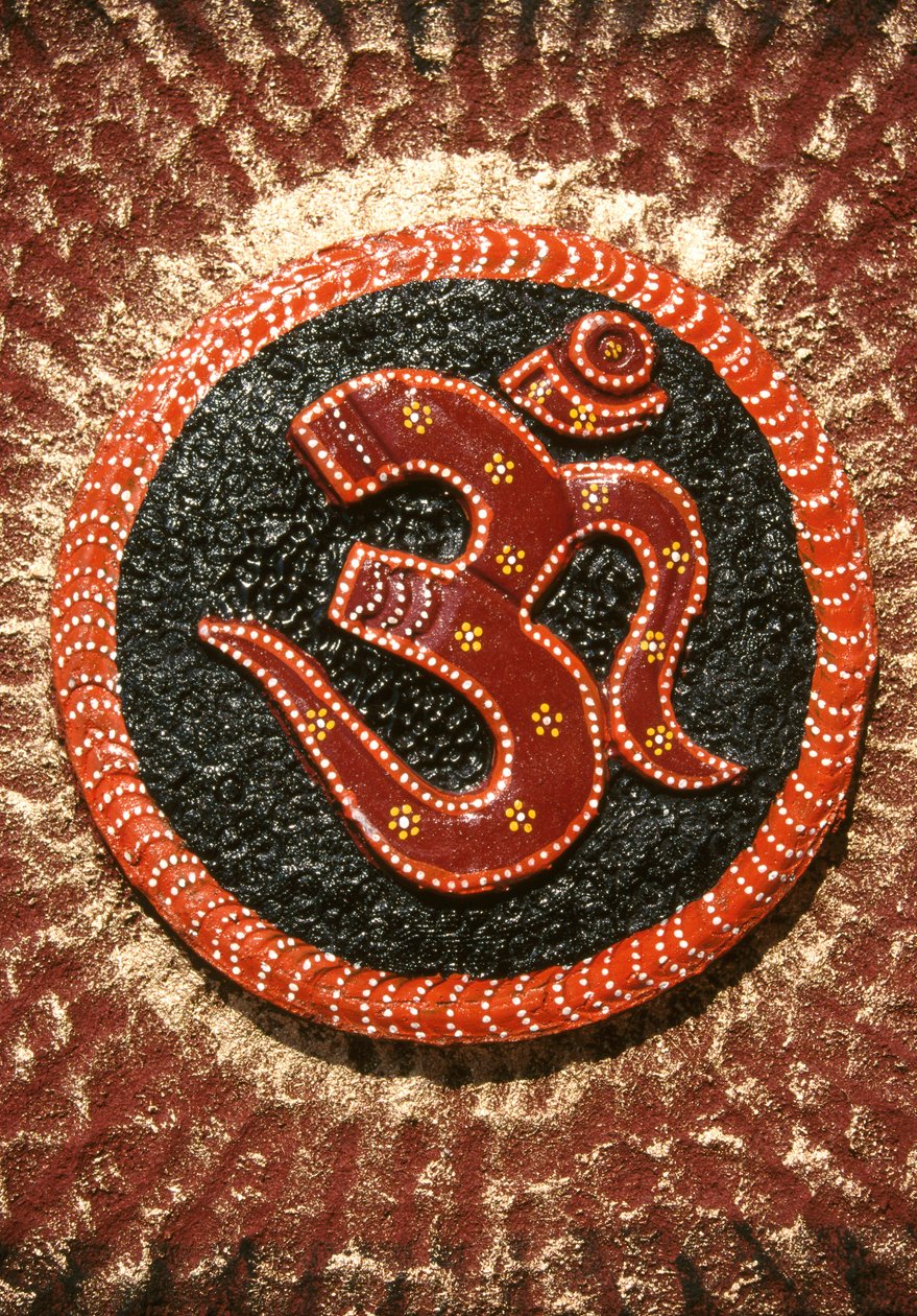 Om Plaster of Painting, Gudžarát, Indie od School Indian