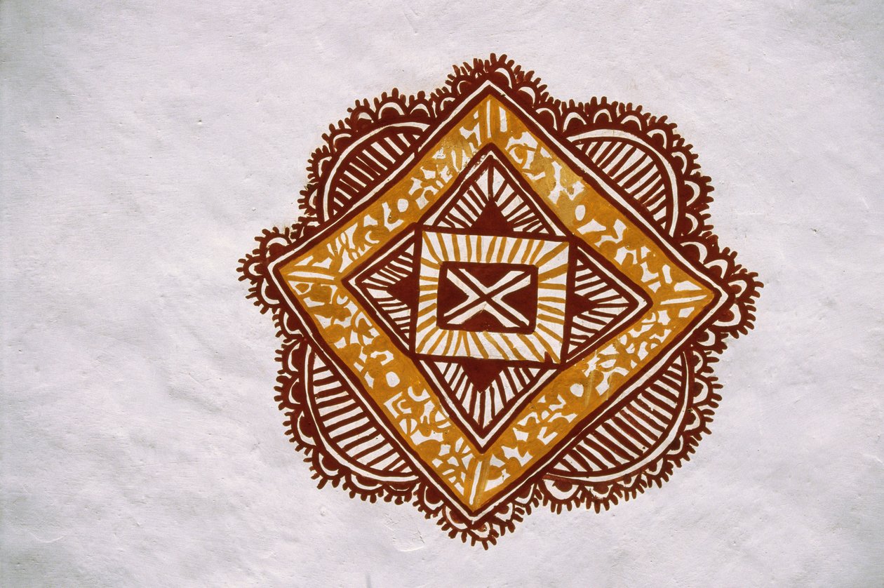 Místa Malování Mandna at Jawaly Kala Keuarra, Jaipur, Rajasthan od School Indian