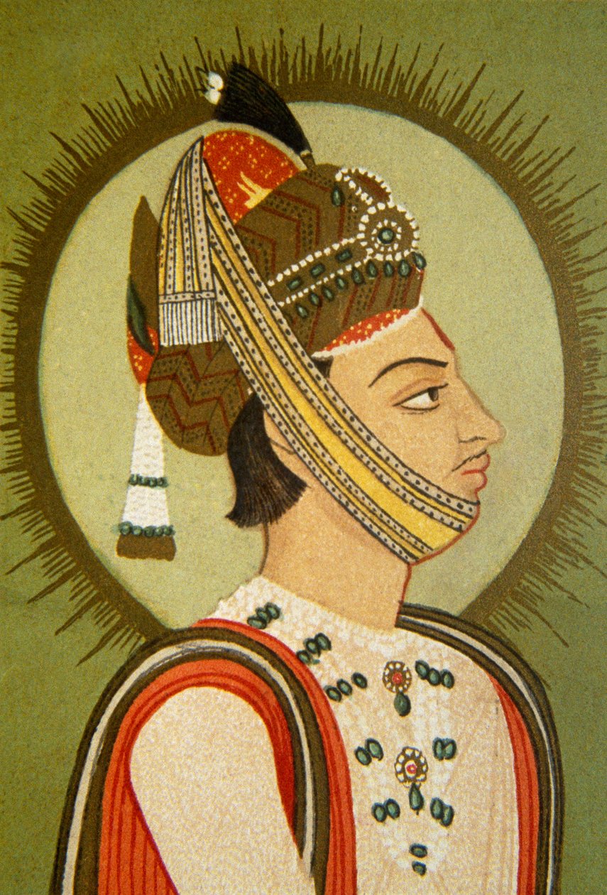 Portrét mahárádži Jaye Singha Iii, Džajpur, Rádžasthán, Indie od School Indian