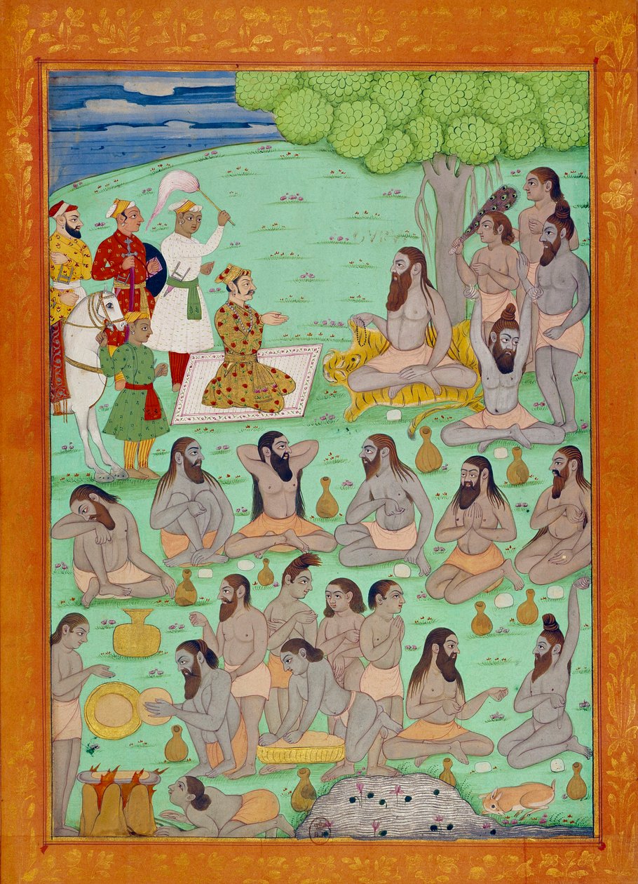 Suverénní a guruovský dvůr Shah Alem. Indické a perské miniatury v „Dějinách Indie od Tamertante po Orangreyb““ od Niccolo Manucciho (1638-1717). BN, Paříž. od School Indian