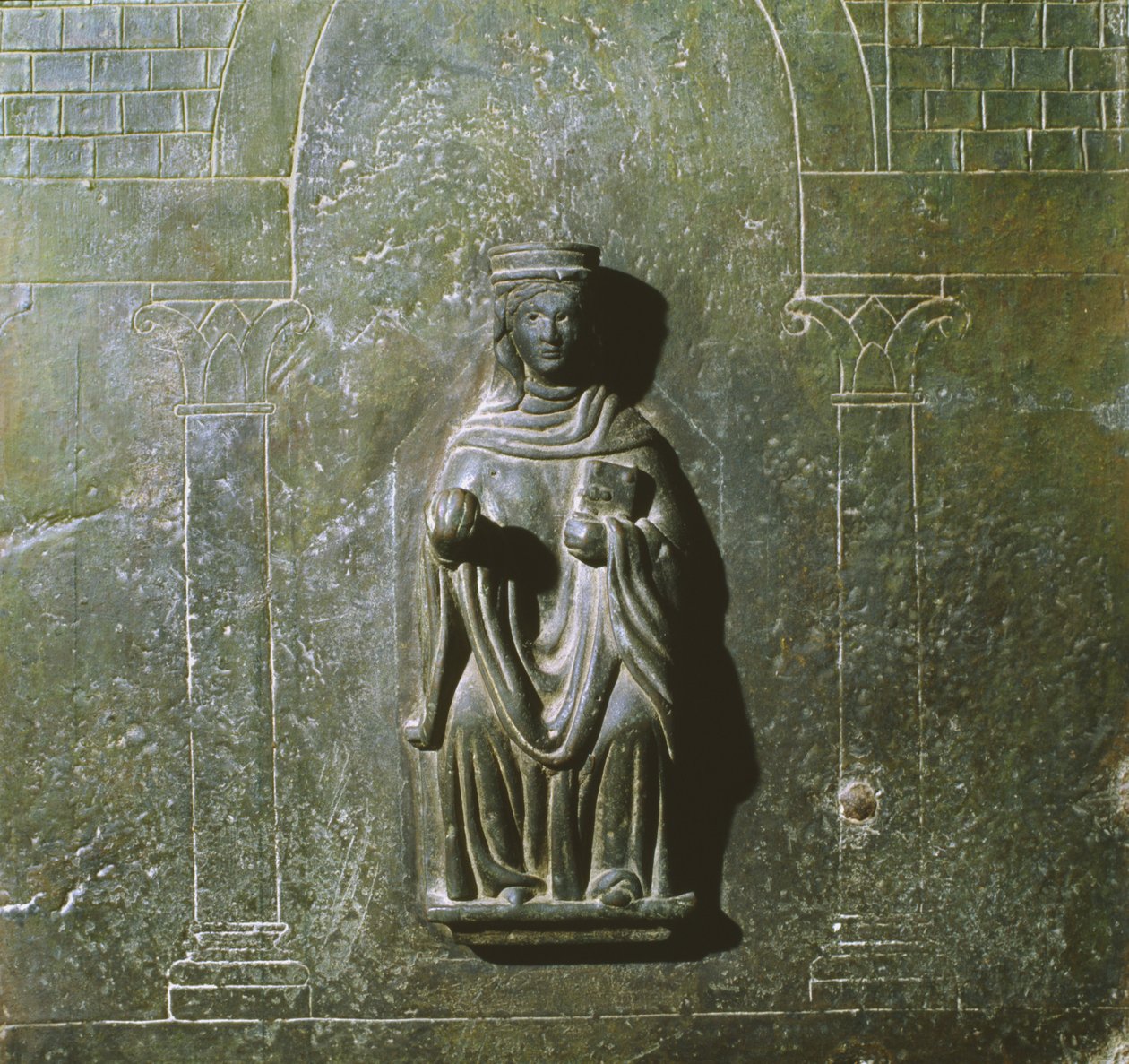 Detail ze dveří Oratoře svatého Jana Evangelisty, Itálie (bronz) od School Italian