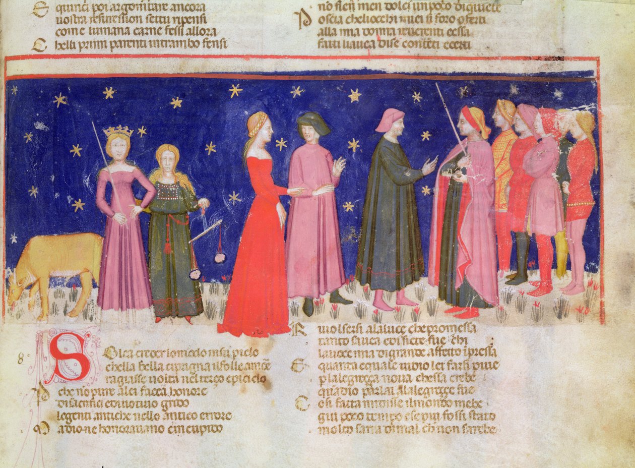 Paradise VIII f.58r Rozhovor s Carlem Martellem, z 