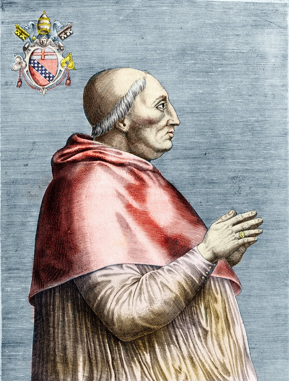 Portrét papeže Inocence VIII (1484-1492) (rytina) od School Italian