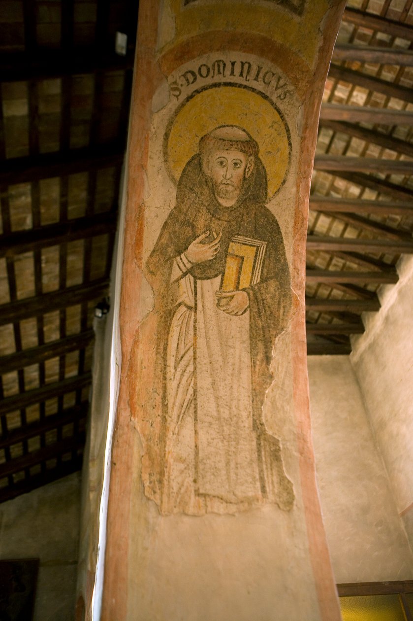 Svatý Dominik (freska) od School Italian