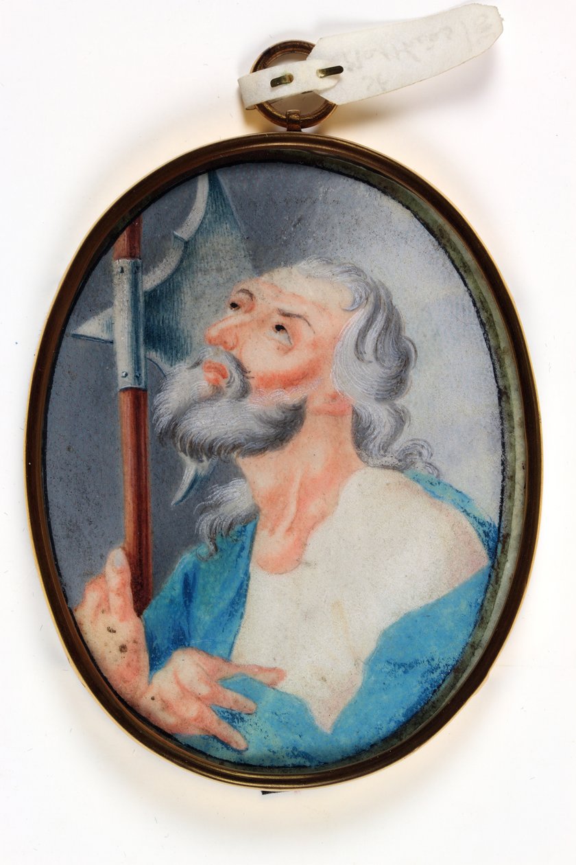 Svatý Matěj (akvarel na pergamenu) od School Italian